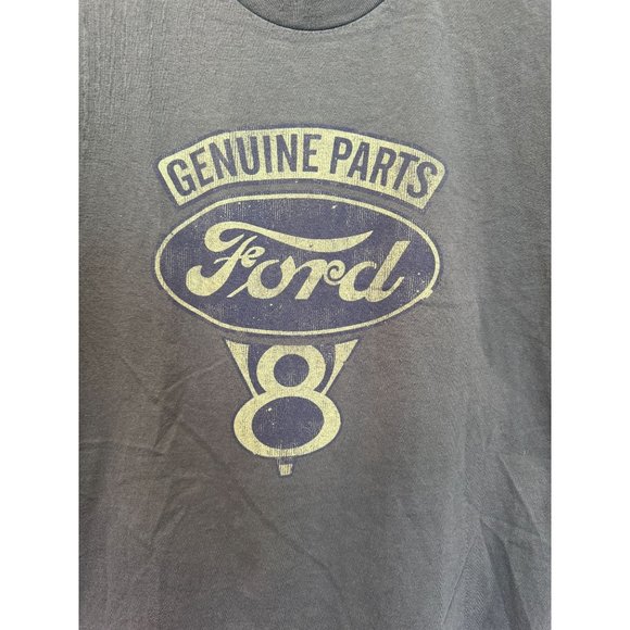 Ford Genuine Parts V8 Short Blue-Gray Crew Neck Short Sleeve T Shirt Size Large - Picture 3 of 4